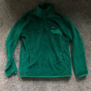 EUC Patagonia Green Re-Tool Snap-T Fleece Pullover